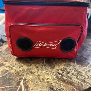 NWOT Budweiser cooler with speakers